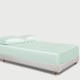 Light Cyan 22 Momme Mulberry Silk Fitted Sheet UK for Sale Light Cyan 22 Momme Mulberry Silk Fitted Sheet UK for Sale