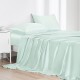 Light Cyan 22 Momme Mulberry Silk Flat Sheet UK for Sale