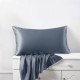 Misty Blue Envelope 22 Momme Mulberry Silk Pillowcase UK for Sale Misty Blue Envelope 22 Momme Mulberry Silk Pillowcase UK for Sale