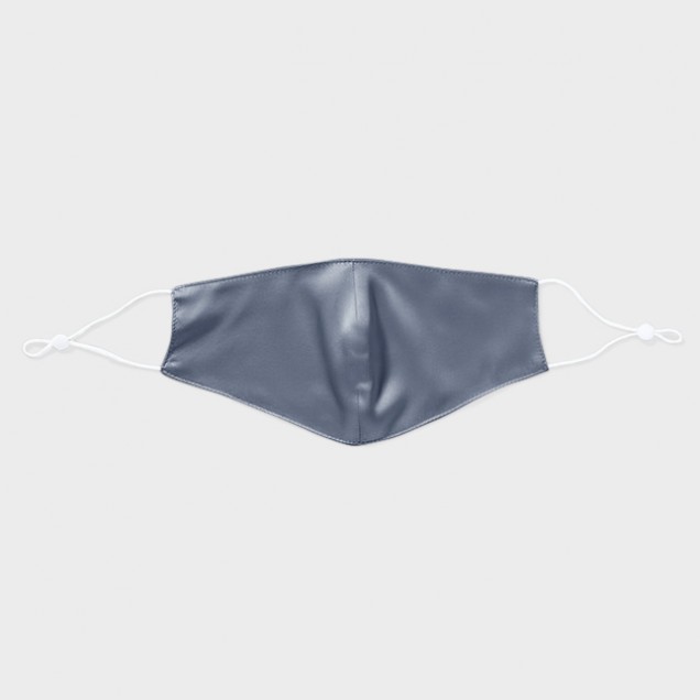 Misty Blue & White Double-Sided 22 Momme Silk Face Mask UK for Sale
