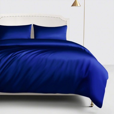 Royal Blue 22 Momme Mulberry Silk Duvet Cover UK for Sale
