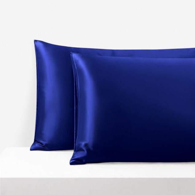 Royal Blue Envelope 22 Momme Mulberry Silk Pillowcase UK for Sale Royal Blue Envelope 22 Momme Mulberry Silk Pillowcase UK for Sale