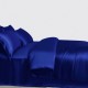 Royal Blue 3 PCS 22 Momme Mulberry Silk Duvet Cover Set UK for Sale
