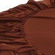 Rust Red 22 Momme Mulberry Silk Fitted Sheet UK for Sale Rust Red 22 Momme Mulberry Silk Fitted Sheet UK for Sale