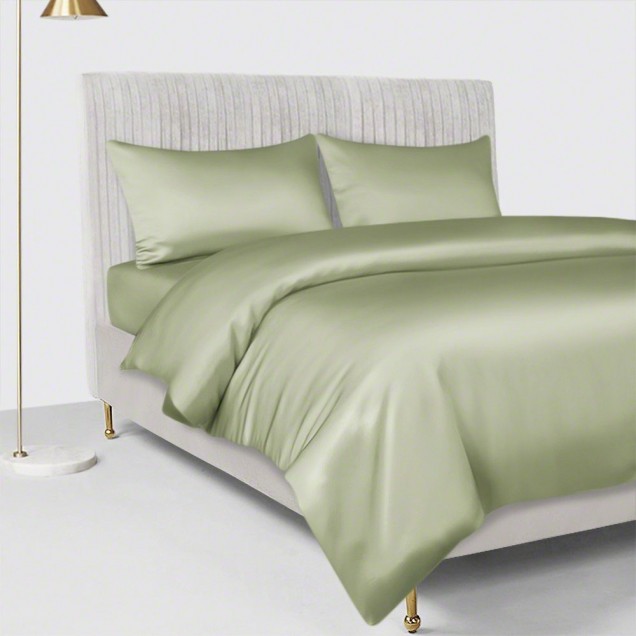 Sage Green 22 Momme Mulberry Silk Duvet Cover UK for Sale Sage Green 22 Momme Mulberry Silk Duvet Cover UK for Sale