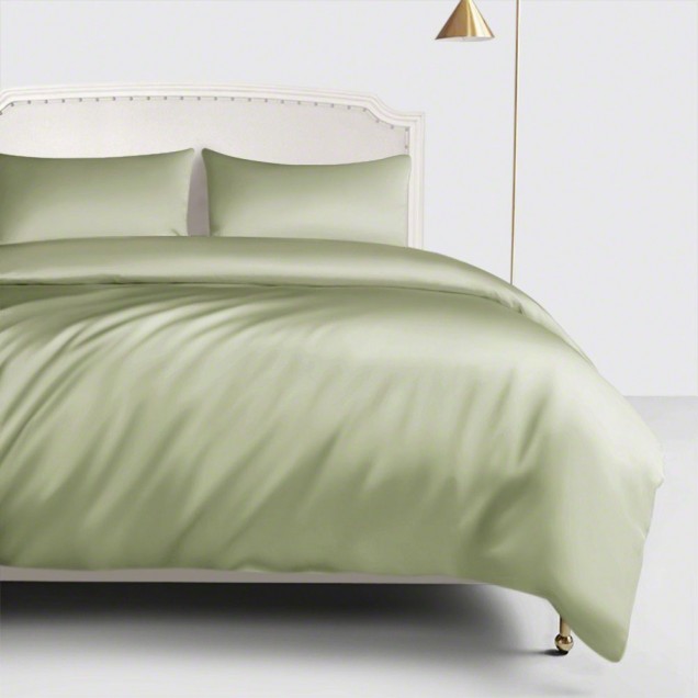 Sage Green 22 Momme Mulberry Silk Duvet Cover UK for Sale Sage Green 22 Momme Mulberry Silk Duvet Cover UK for Sale