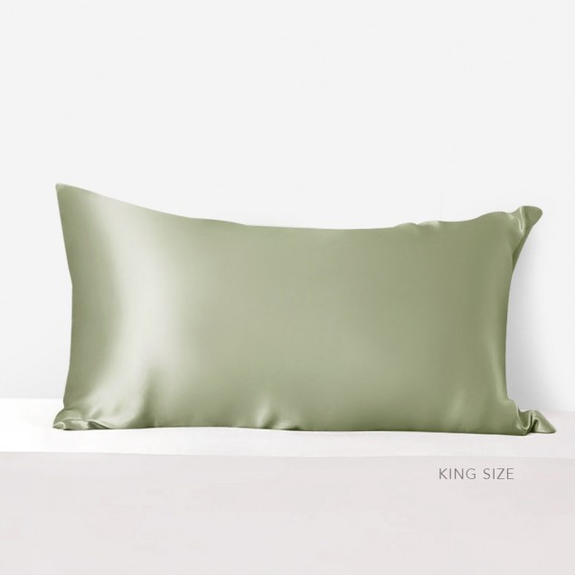 Sage Green Envelope 22 Momme Mulberry Silk Pillowcase UK for Sale Sage Green Envelope 22 Momme Mulberry Silk Pillowcase UK for Sale