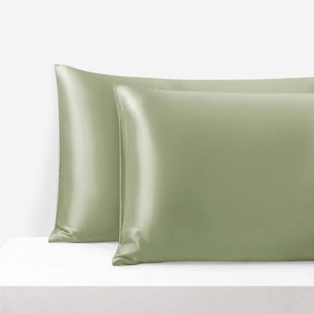 Sage Green Envelope 22 Momme Mulberry Silk Pillowcase UK for Sale Sage Green Envelope 22 Momme Mulberry Silk Pillowcase UK for Sale