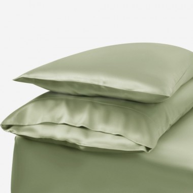 Sage Green Envelope 22 Momme Mulberry Silk Pillowcase UK for Sale
