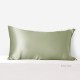 Sage Green 22 Momme Mulberry Zipper Silk Pillowcase UK for Sale Sage Green 22 Momme Mulberry Zipper Silk Pillowcase UK for Sale