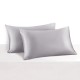 Silver 22 Momme Mulberry Zipper Silk Pillowcase UK for Sale Silver 22 Momme Mulberry Zipper Silk Pillowcase UK for Sale