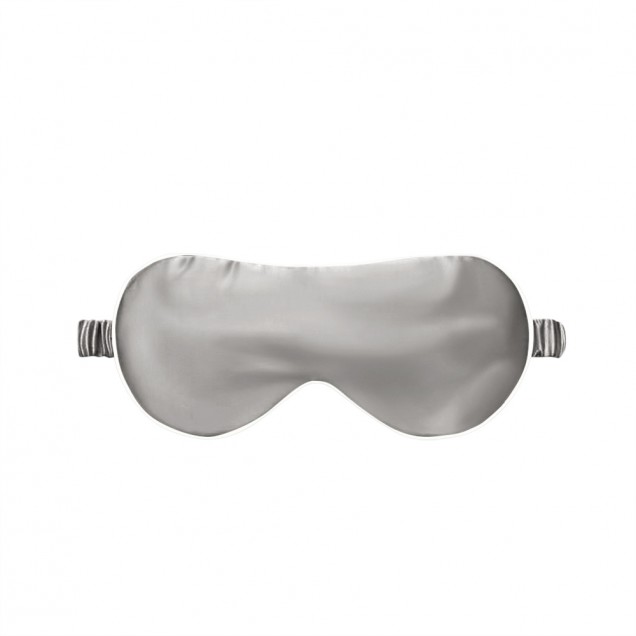 Silver & Ivory Suede Rose Silk Eye Mask UK for Sale Silver & Ivory Suede Rose Silk Eye Mask UK for Sale