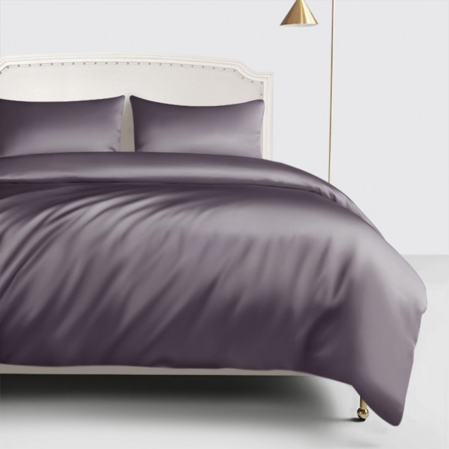 Slate Gray 22 Momme Mulberry Silk Duvet Cover UK for Sale Slate Gray 22 Momme Mulberry Silk Duvet Cover UK for Sale