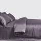 Slate Gray 3 PCS 22 Momme Mulberry Silk Duvet Cover Set UK for Sale Slate Gray 3 PCS 22 Momme Mulberry Silk Duvet Cover Set UK for Sale