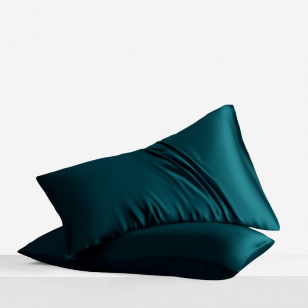 Teal Envelope 22 Momme Mulberry Silk Pillowcase UK for Sale Teal Envelope 22 Momme Mulberry Silk Pillowcase UK for Sale