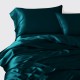 Teal 3 PCS 22 Momme Mulberry Silk Duvet Cover Set UK for Sale Teal 3 PCS 22 Momme Mulberry Silk Duvet Cover Set UK for Sale