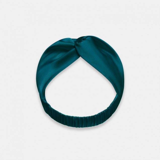Teal Mulberry Silk Headband UK for Sale Teal Mulberry Silk Headband UK for Sale