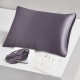 Two Piece Silk Gift Set Slate Gray Pillowcase & Eye Mask UK for Sale