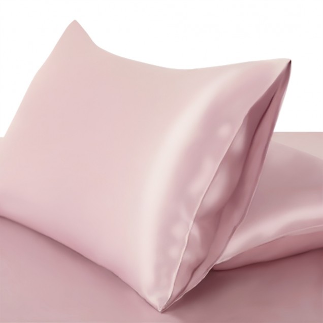 Two Piece Silk Gift Set Suede Rose Pillowcase & Eye Mask UK for Sale Two Piece Silk Gift Set Suede Rose Pillowcase & Eye Mask UK for Sale