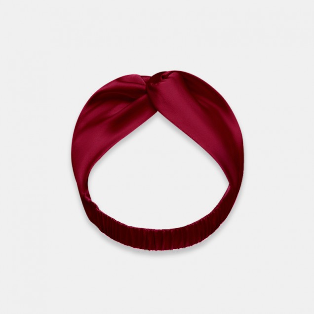 Wine Mulberry Silk Headband UK for Sale Wine Mulberry Silk Headband UK for Sale